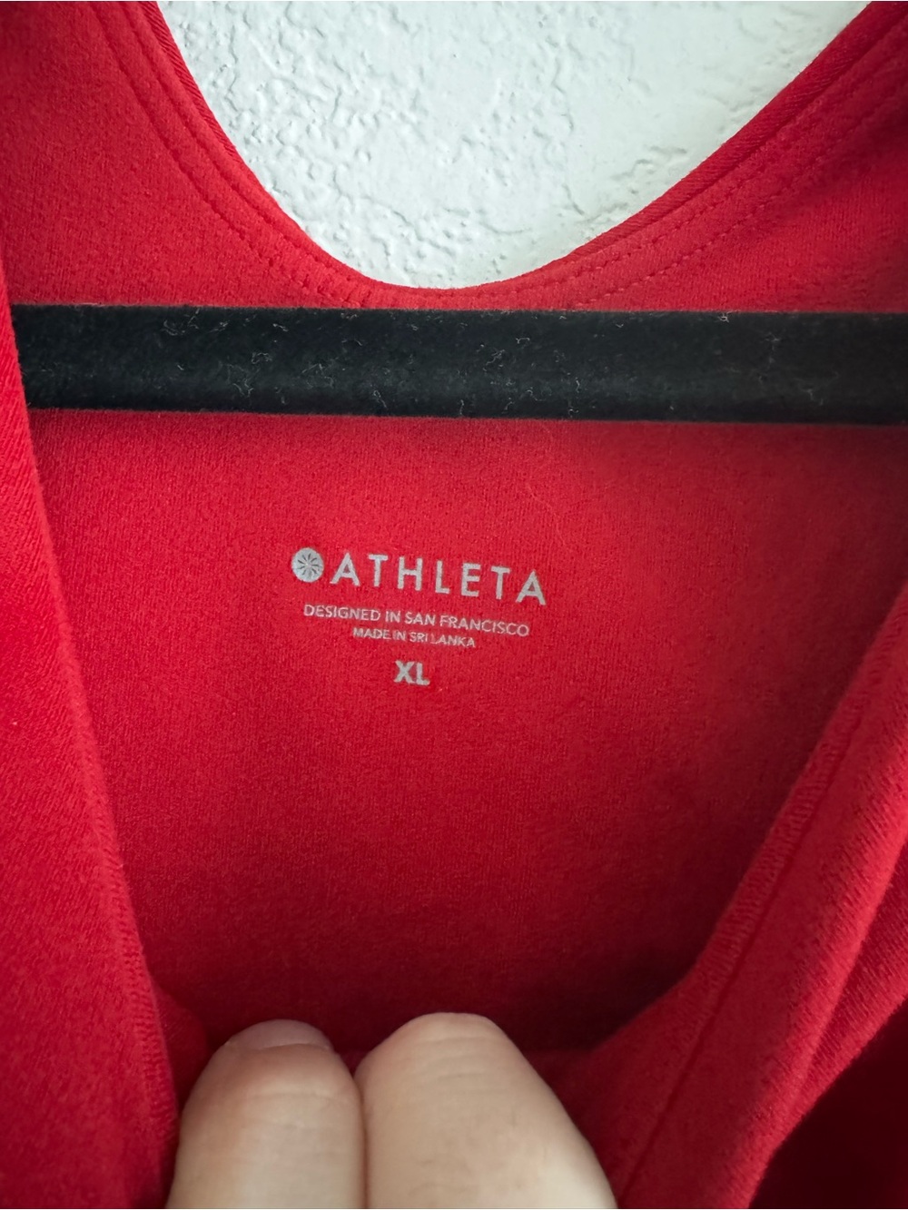 Athleta Conscious Crop Tank XL Red - Picture 2 of 6